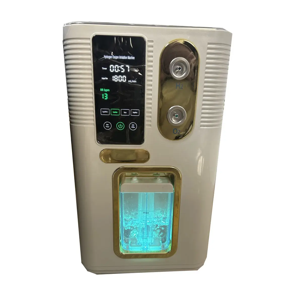 Home use high efficient molecular hydrogen inhalation machine white gas generator for health