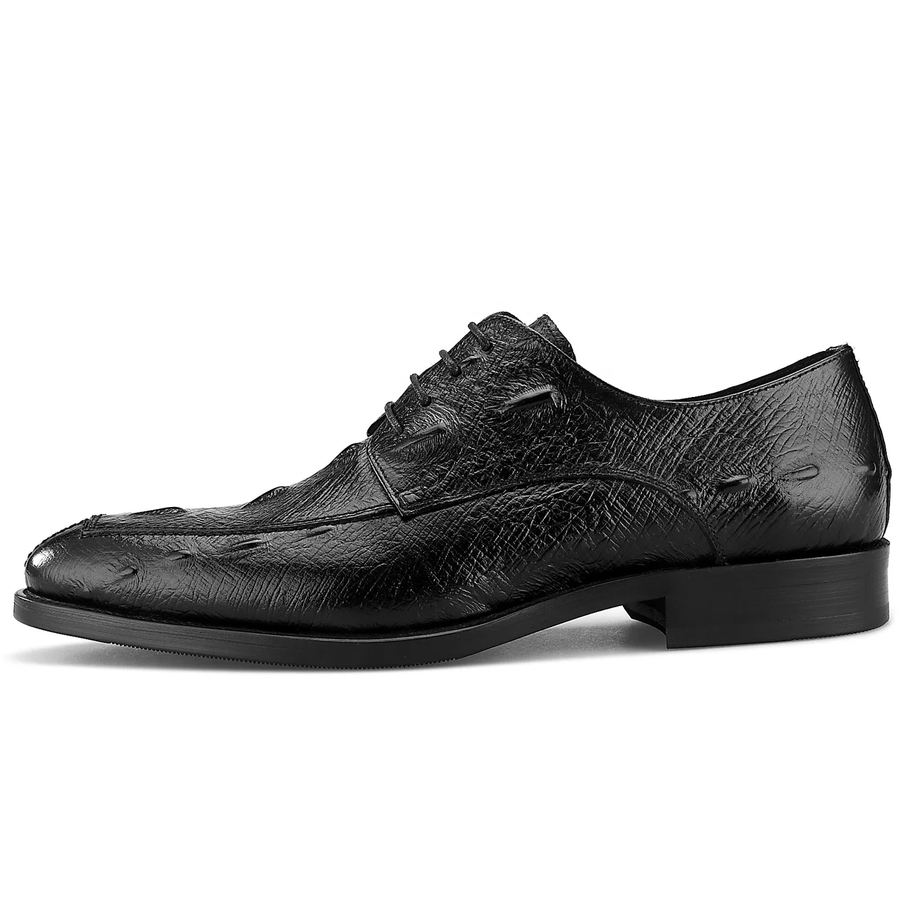 2020 Latest Flat Low Heel Colored Wedding Brogue Dress Shoes Crocodile Embossing Genuine Leather Shoe for Men