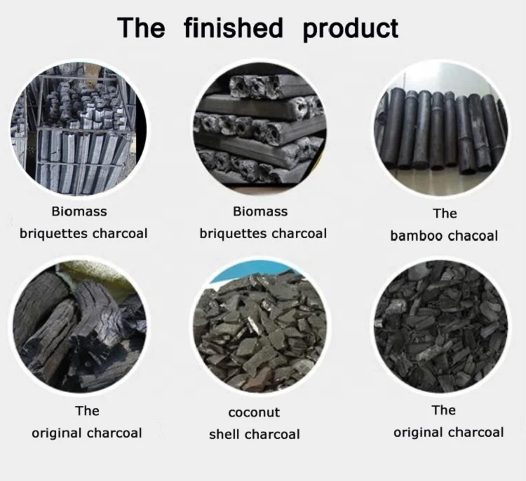 Быстрая доставка, машина для производства древесного угля, горизонтальная печь для производства угля с воздушным потоком