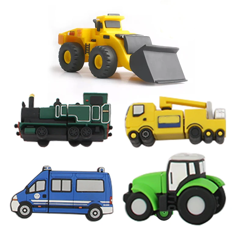 Промо-подарок Oem логотип ПВХ грузовик велосипед форма туристический F1 полицейский автомобиль пользовательский Usb