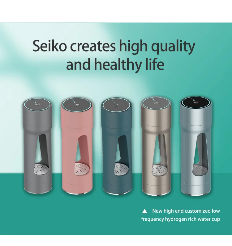 SCER 7.6 Hz Low frequency resonance active water bottle making 0.96T Terahertz water and Hydrogen Water OEM/ODM factor