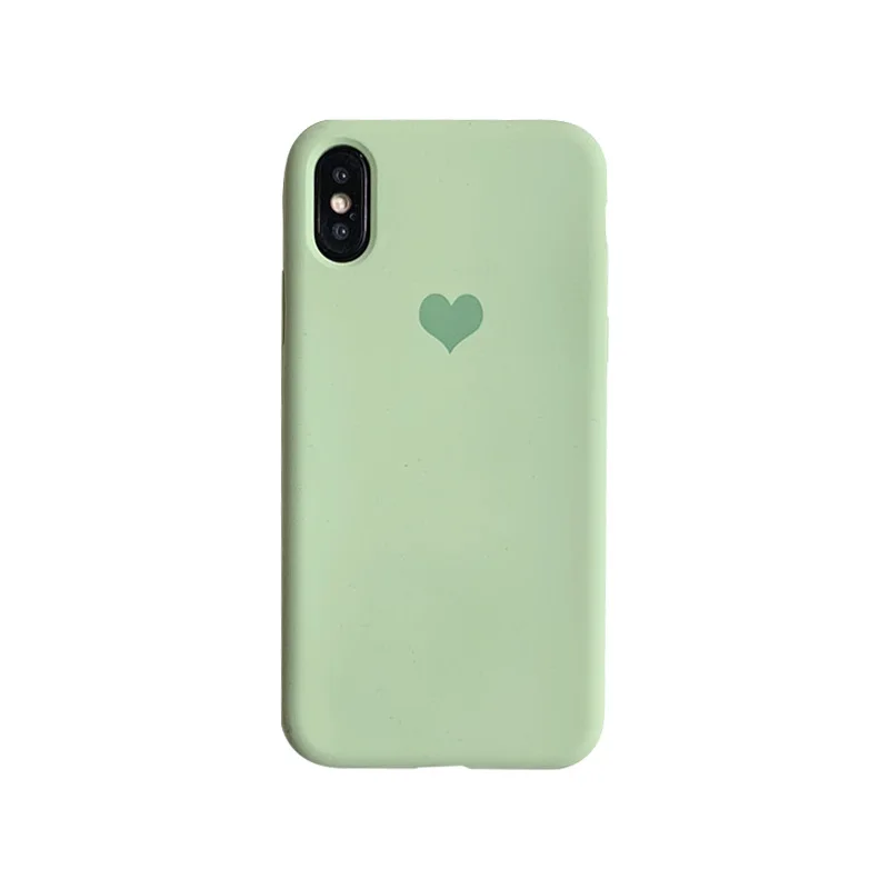 Мягкий силиконовый чехол xsmax love для мобильного