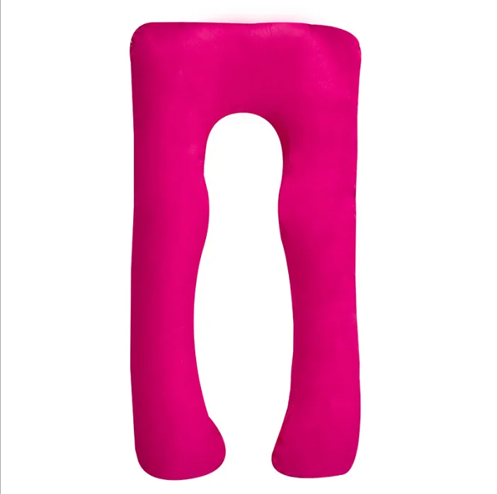 Memory foam nursing maternity pregnancy pillow u-shape full body maternity pillow for sleeping woman waist protector side