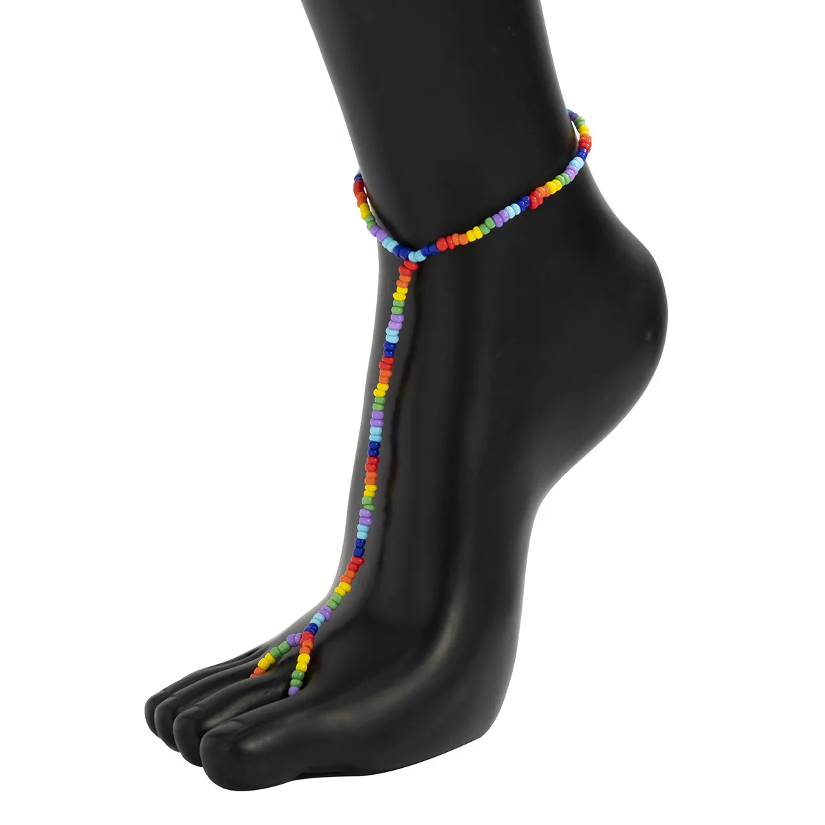 2023 High Quality New Style Boho Flowers Anklet bead Beach Toe Ring Foot Chain Jewelry For Women toe ring