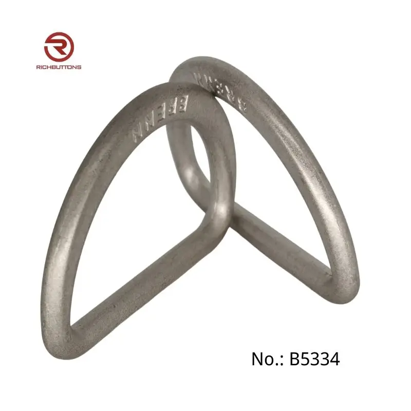 Factory With GRS Certificate Custom Shape Adjust Round Buckle D Ring for Bag Plating Metal