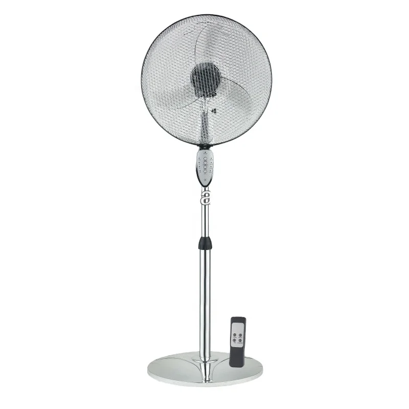 16 inch universal silent plastic strong power air cool electric smart pedestal stand fan with remote control