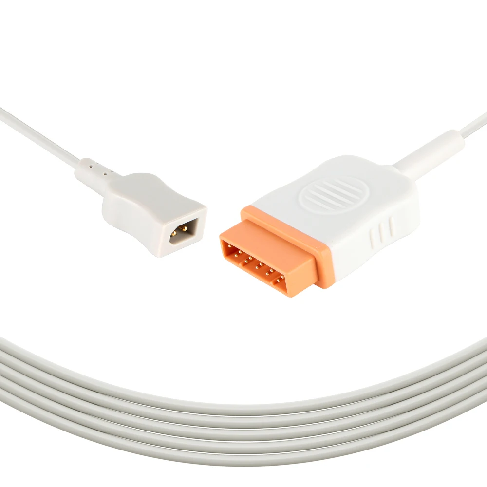 Многоразовый кабель адаптера температуры, совместимый с GE Marquette Carescape B650, кабель температурного зонда