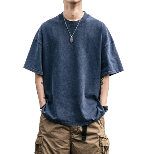 T-Shirt Heavyweight Lightweight Fitted Mens High Collar Custom Heavy Blank Full Half Sleeve Four Square Pour Enfant T Shirt