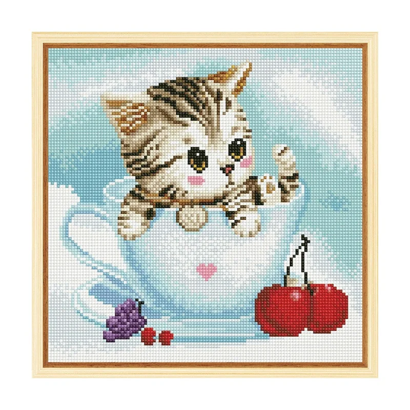 Full Drill Round Cartoon Animal Diamond Painting superior quality diy diamond painting Kit for kids