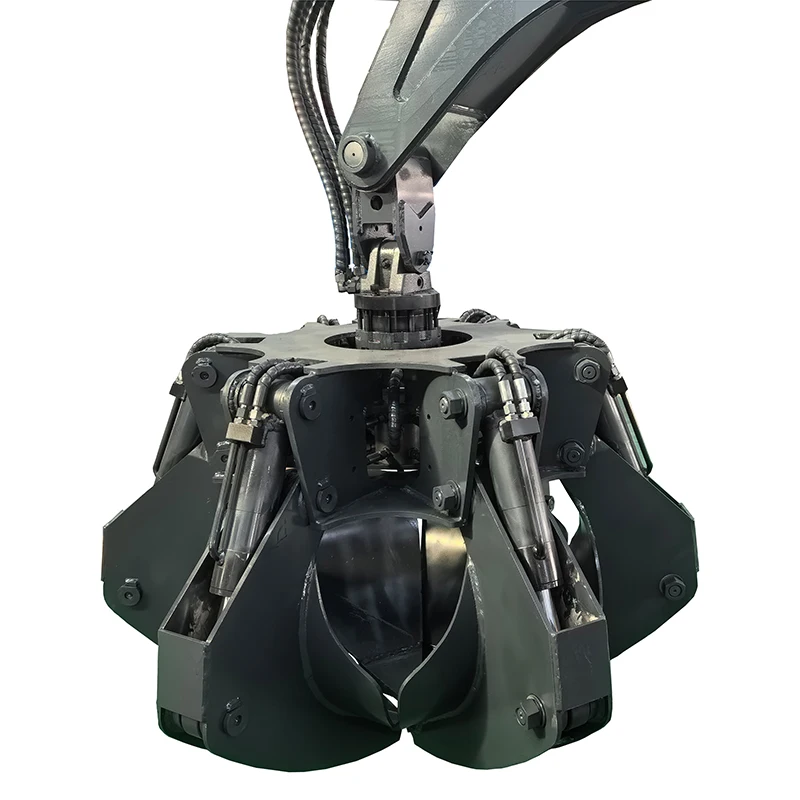 heavy loader hydraulic steel iron scrap grabber for excavator