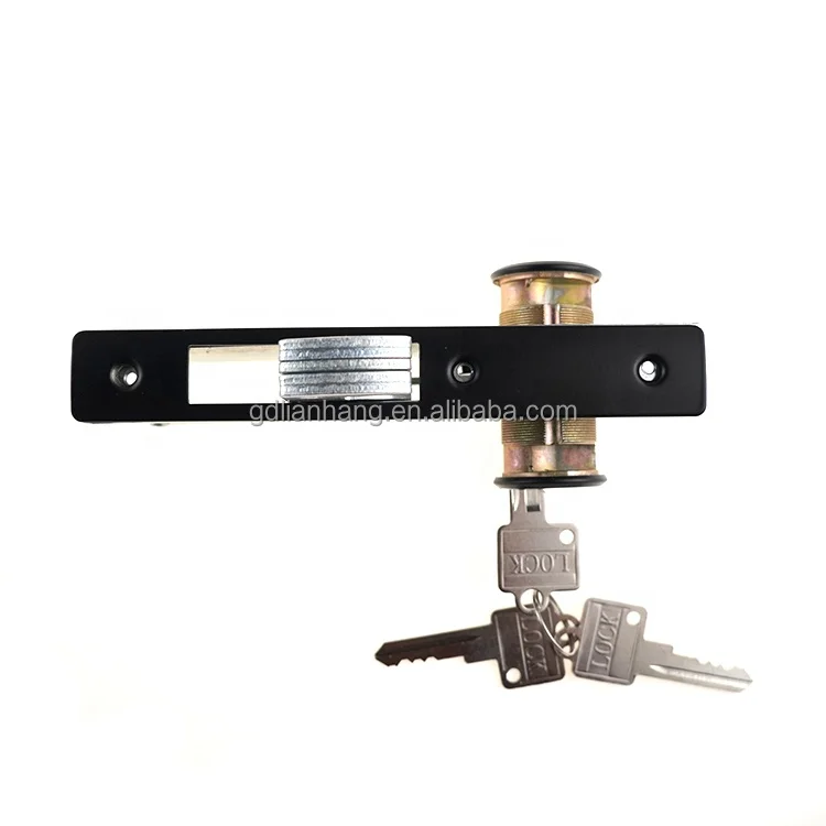 High quality Brass key glass door and aluminum door lock