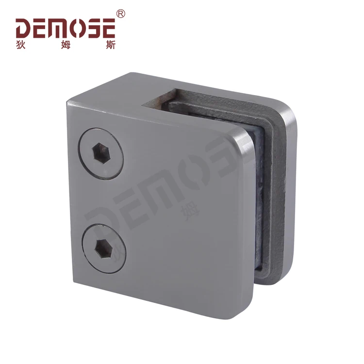 wholesale stainless steel 304/316 glass clip stain/mirror finish accessories high quality handrail fittings glass clamp