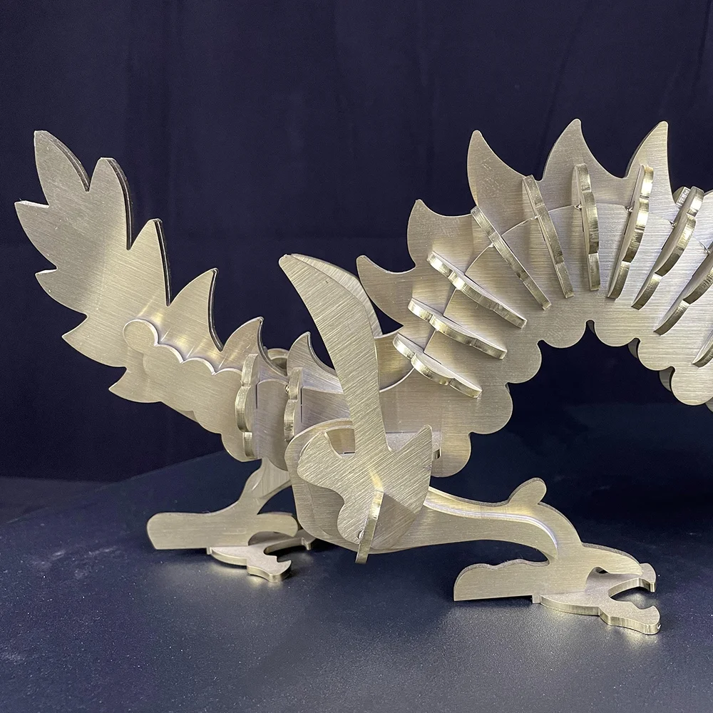 Indoor Outdoor Customized Decoration Red Copper Dragon Metal Sculptures 3D Handmade Artware