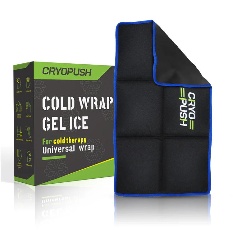 Ankle Cryo-Push ODM/OEM Cold Gel Ice Pack Wrap with strap  Cold Therapy for Hip Ankle Back Shoulder Knee Arm Neck Head