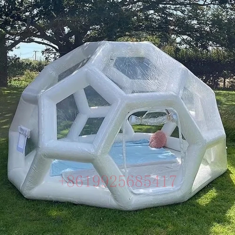 Outdoor Inflatable Starry Bubble Tent  Inflatable Camping Transparent Tent Cube Tent