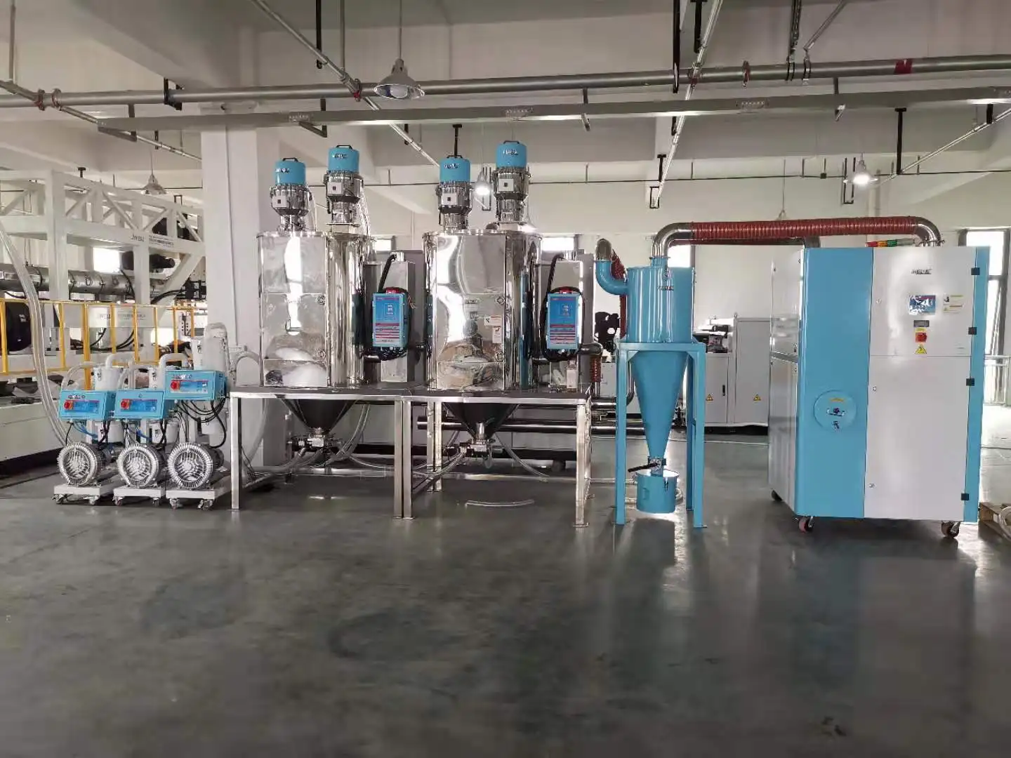 2 in 1 Honeycomb Dehumidifier for PA PC PBT PET Plastic Material drying and dehumidifying with dust collcet