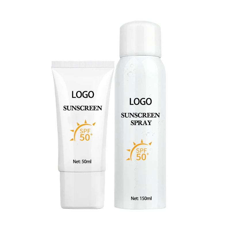 Private Custom Logo Facial Sunscreen Spf 50  Skin Whitening Sunblock Moisturizing Sun Protection Face Lotion  Cream Sunscreen