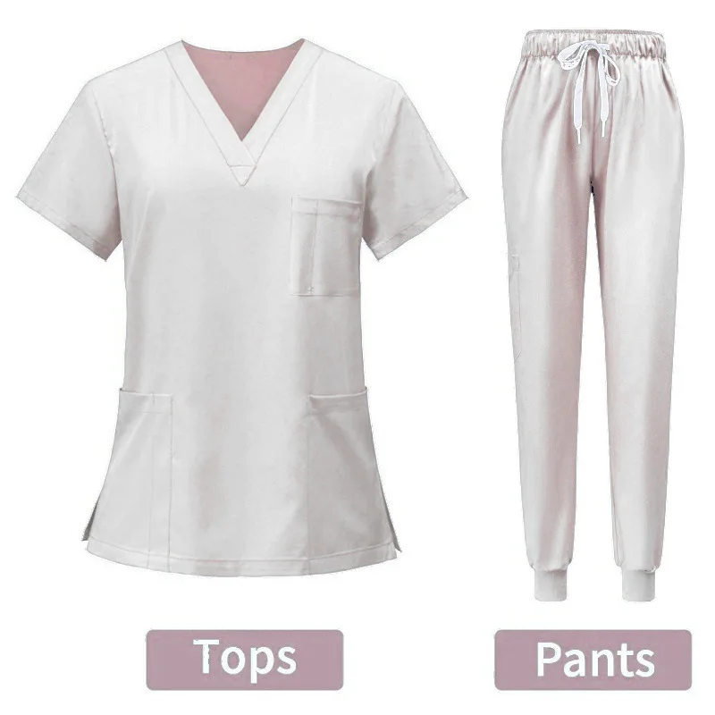 Factory Direct Fashionable Medical Top Uniforms Scrubs Sets Uniforms Dentist Spandex Jogger Scrub Suit Hospital Nursing Scrubs