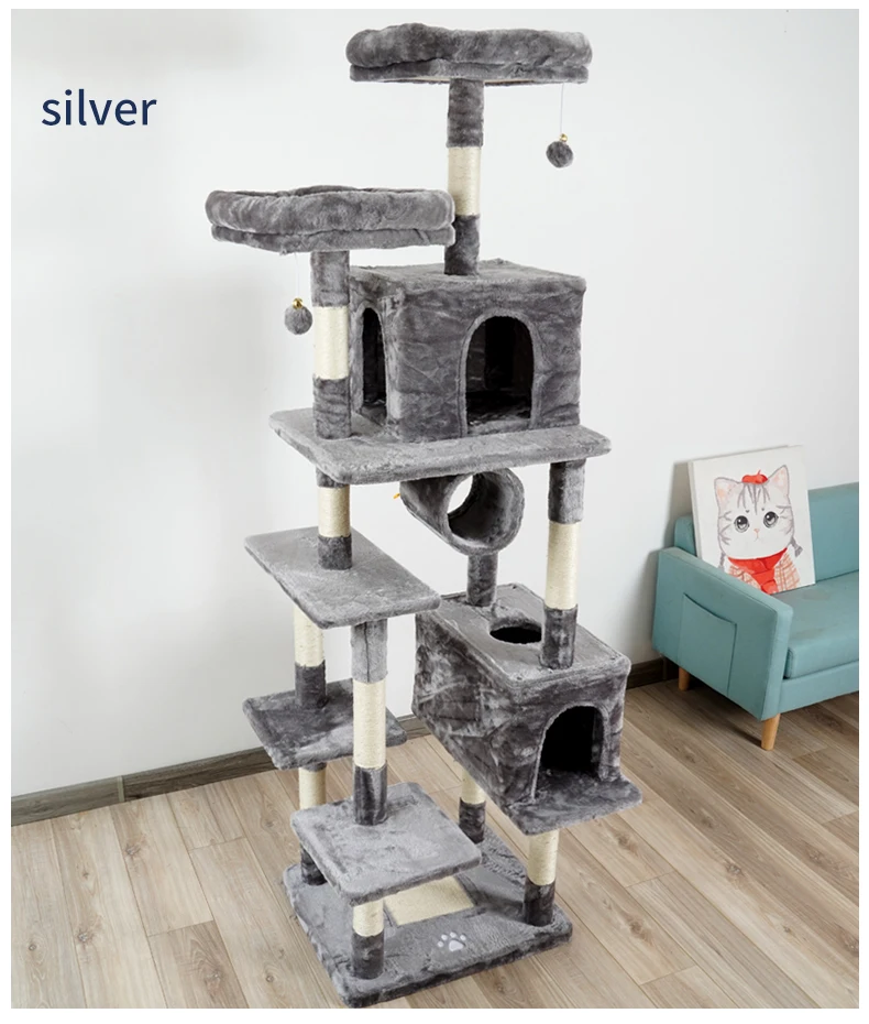 cat climbing tree wooden