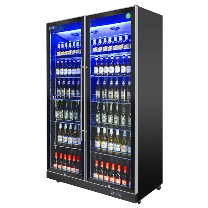 commercial cold drink refrigerator  beverage beer fridge display freezer showcase