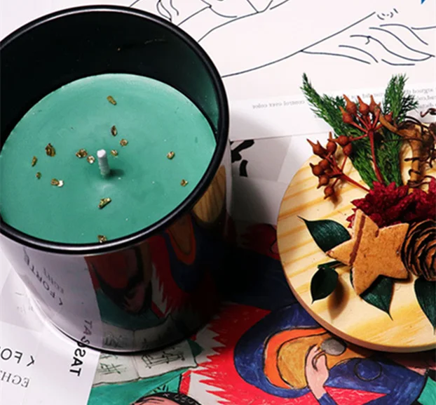Wholesale Valentines Tag Mass Customization Home Decoration Natural Soy Wax  Wood Wick Scented Crystal Candle