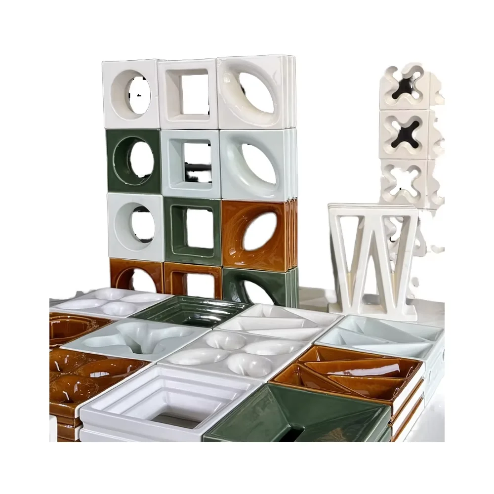 Современный стиль Украшение стен глиняные кирпичи полые пористые огнеупорные для дизайна интерьера