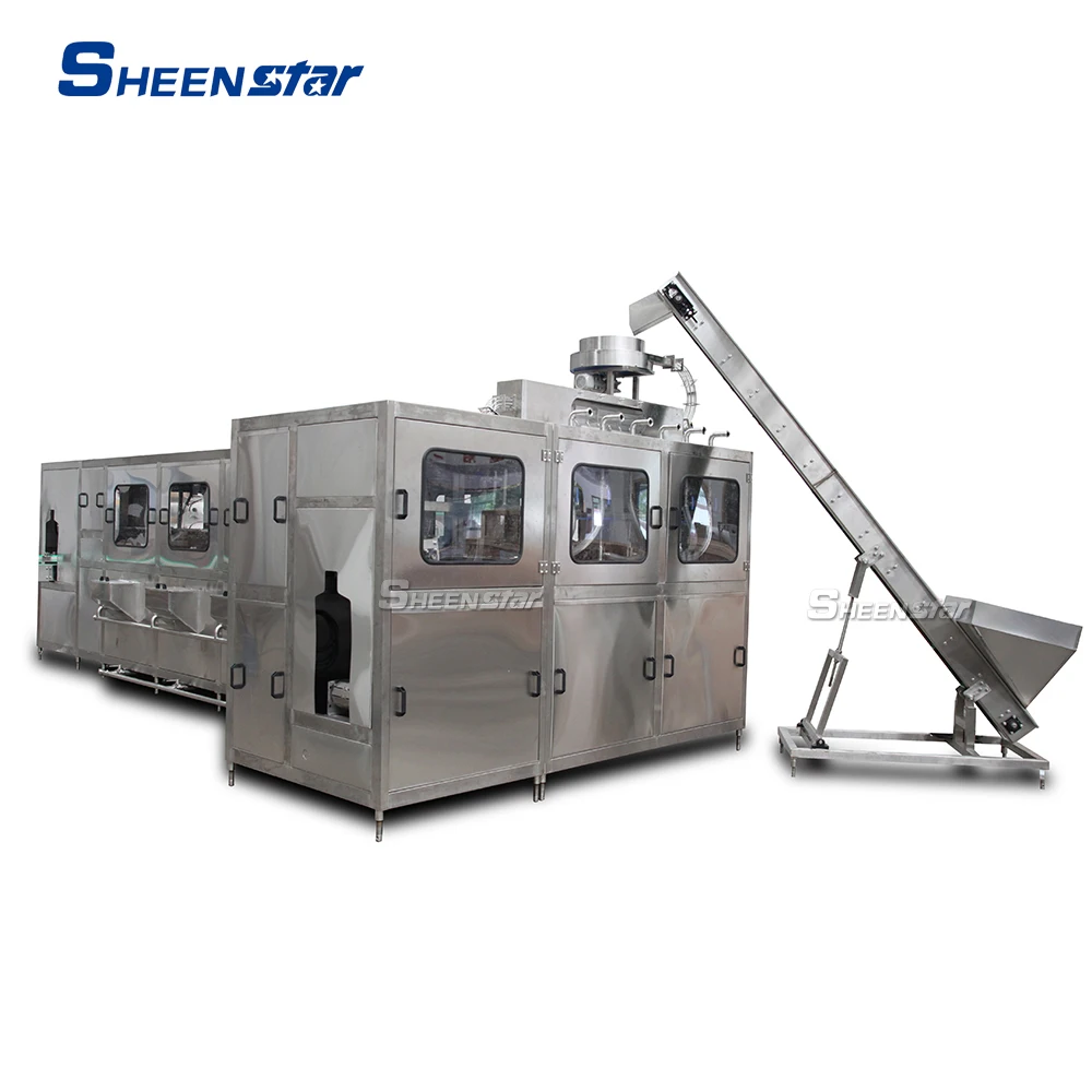 SUS 304 5 gallon big barrel water bottle filling production line