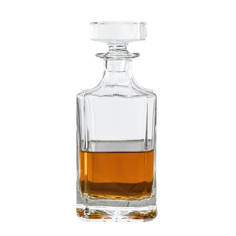 hot sale 500ml 750ml 1000ml Clear Black Nordic Round Empty Distillery Rum Whisky Spirit Gin Vodka Glass Liquor Bottle with Cork