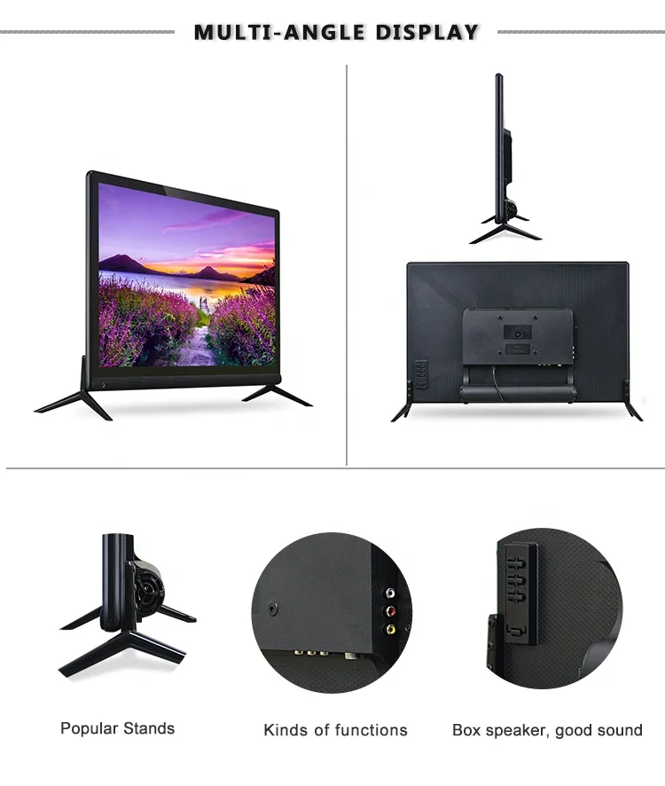 WEIER tv factory cheap price 19 22 24 Inch HD Lcd Led Tv Spare Parts televisions