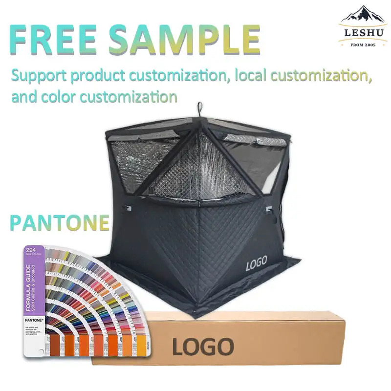 automatic hexagon pop up ice fishing tent white shelter winter tents portable sauna tent for family  manufacturer