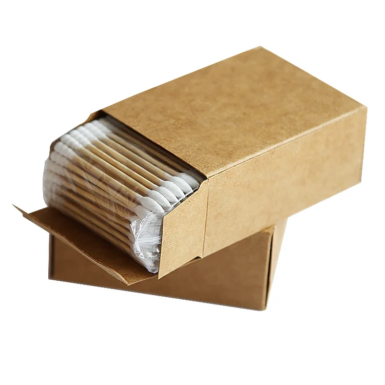 Personal care 100 piece packed eco friendly ear cleaning cotton buds bamboo swab