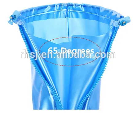 high quality reusable 22cm thick sole mens blue black white with zipper PVC waterproof rain shoe cover for sale