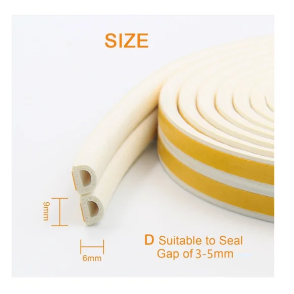 EPDM Profile Rubber Weather Strip Draught Excluder Seal Box Window