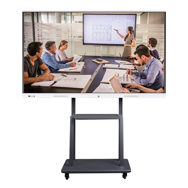 weier 55 inch interactive whiteboard smart all in one  touch Multimedia television led display screen for training