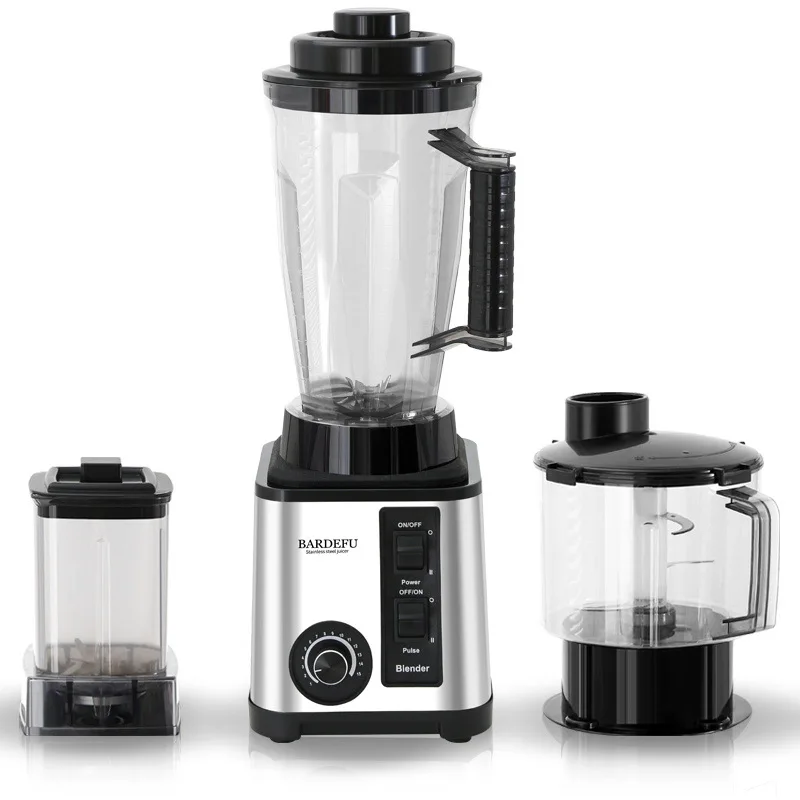 2024 heavy duty commercial mixer Stainless steel 3 in 1 9000w kitchen appliances smoothie juicer food processor blender