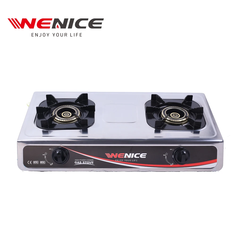 new arrivals xunda  stainless steel gas stove 2 burner	cooktops gas stove