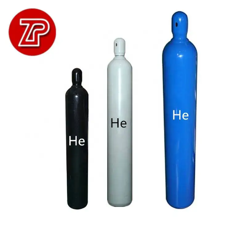 China 42L Seamless Steel Helium Gas Cylinder 200BAR/49KG High Pressure Industrial Gas Vessel 5KG Weight