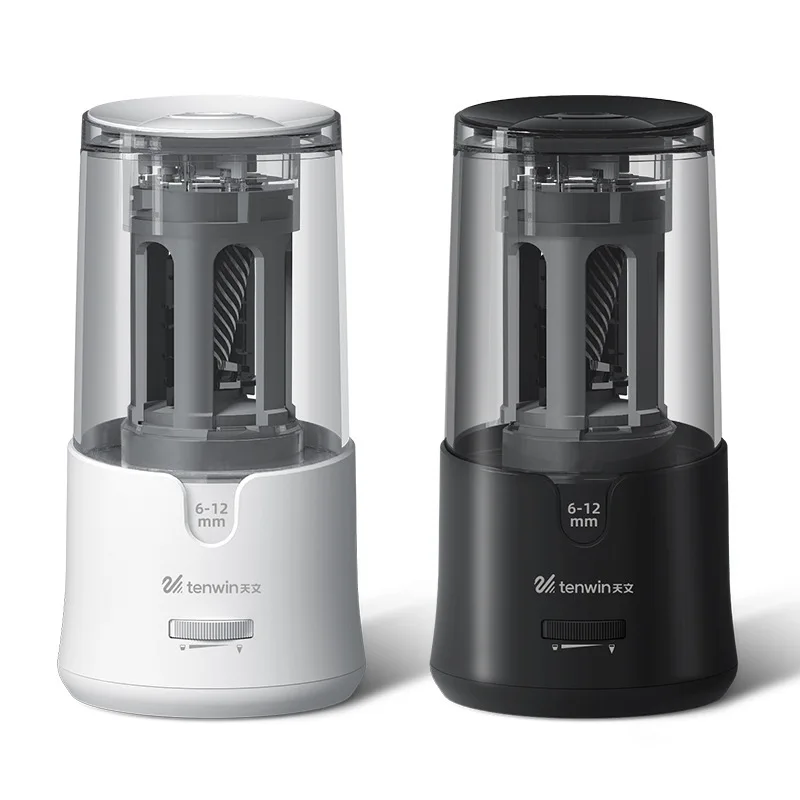 Канцелярские принадлежности, электрическая точилка для карандашей с двумя разными отверстиями, Студенческая точилка для карандашей из пластика