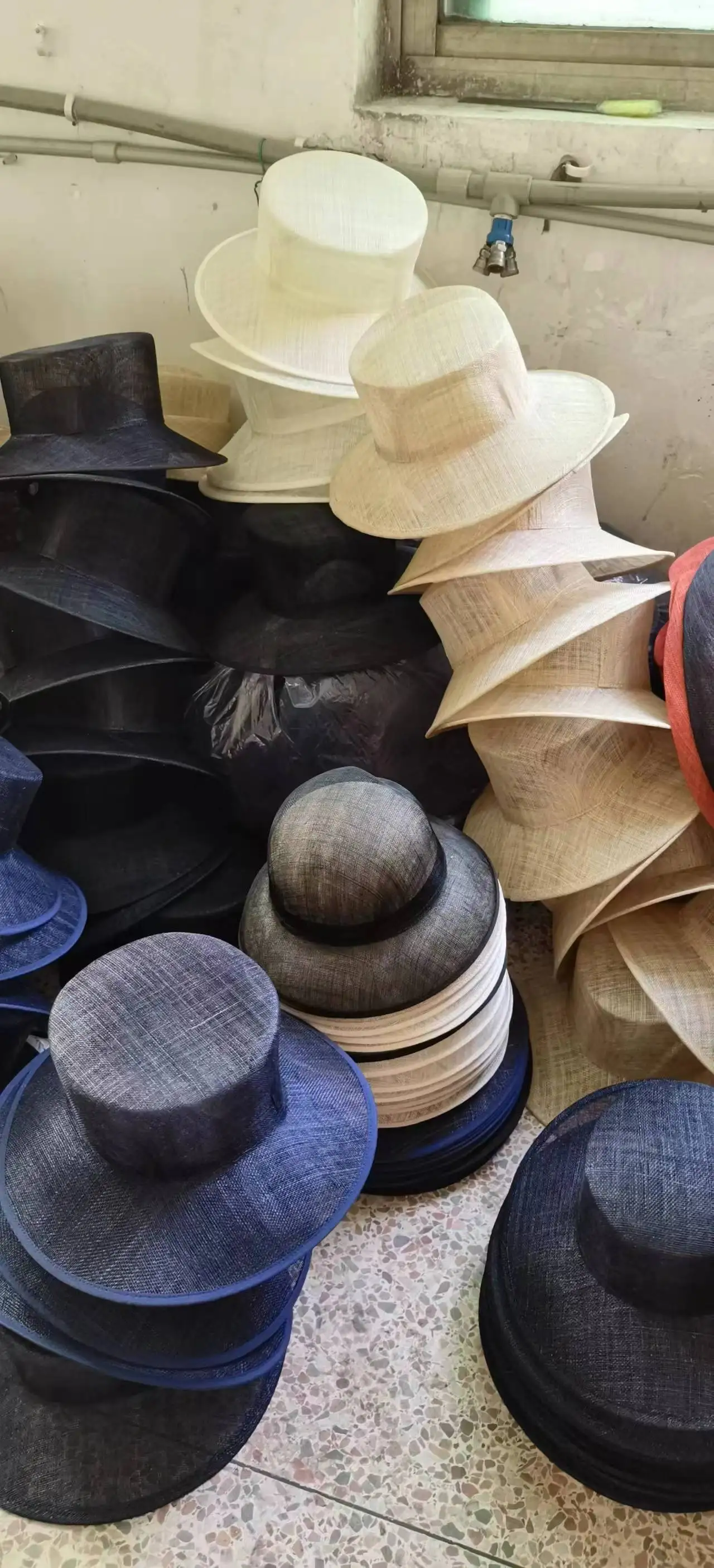 Sinamay buntal crochet hat nature straw hand weaved hat sun blocked beach hat