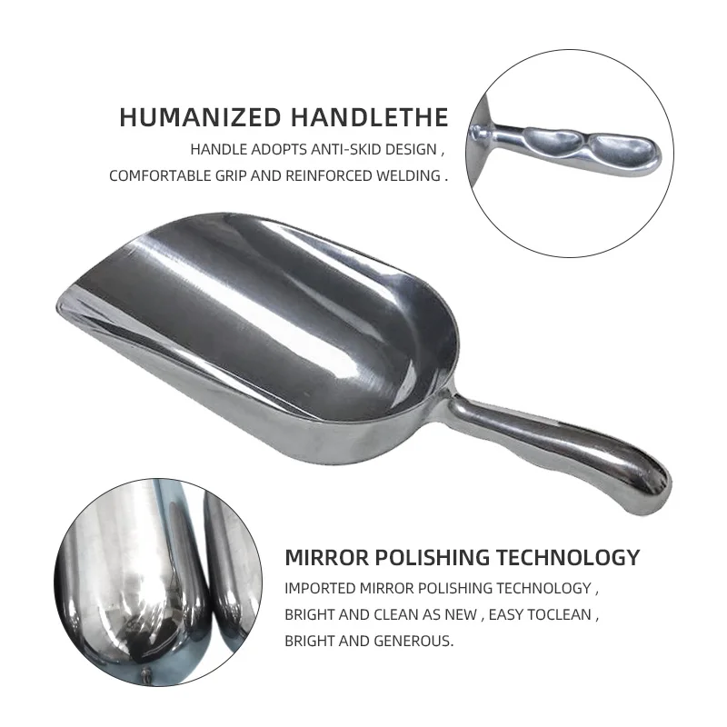 2023 hot sale low price Ice Cube Shovel multi-spec Ice Cube Scoop Bar Buffet Kitchen Spice Candy Flour Nut Scoop Reusable