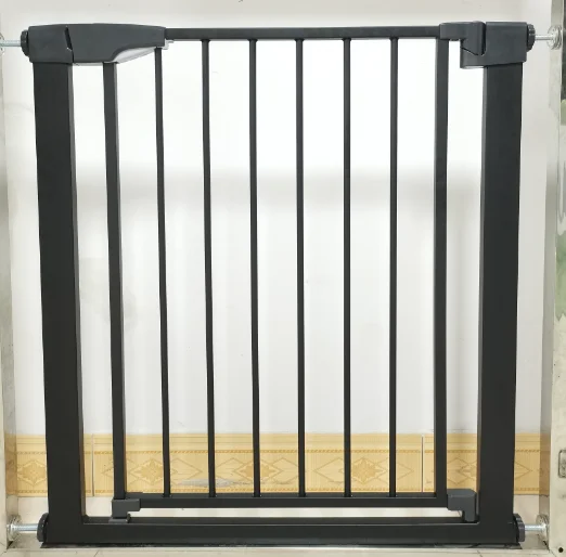 2024 new Black Safety protection pet door fence Adjustable Walk Through Gate For indoor doorways stairs