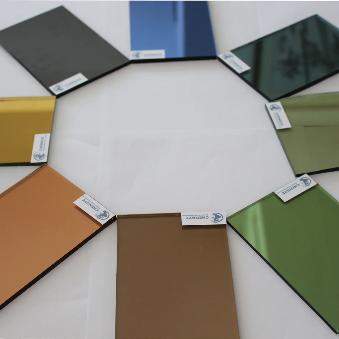 China Factory French Green Sheet Black Plane Church Building Glass