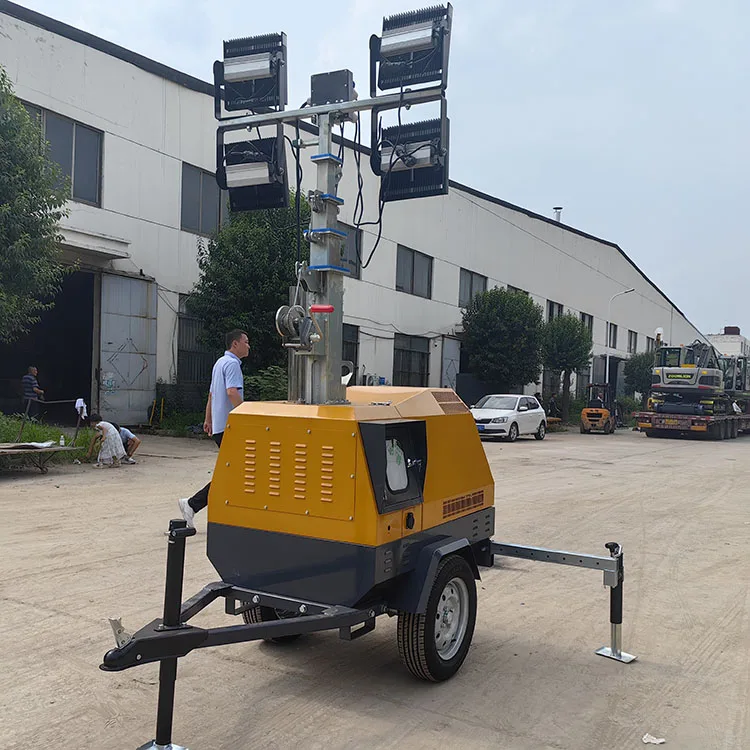 Best Price Mobile Diesel Trailer Power  LED light tower portable for sale