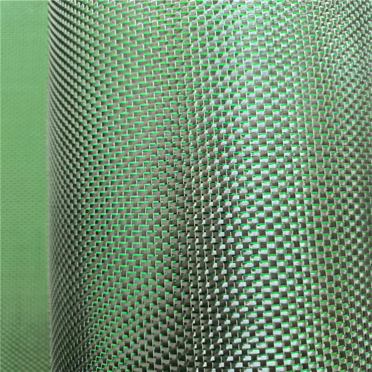 Glitter 3K carbon fiber fabric metal wire twill  carbon fiber cloth 200gsm