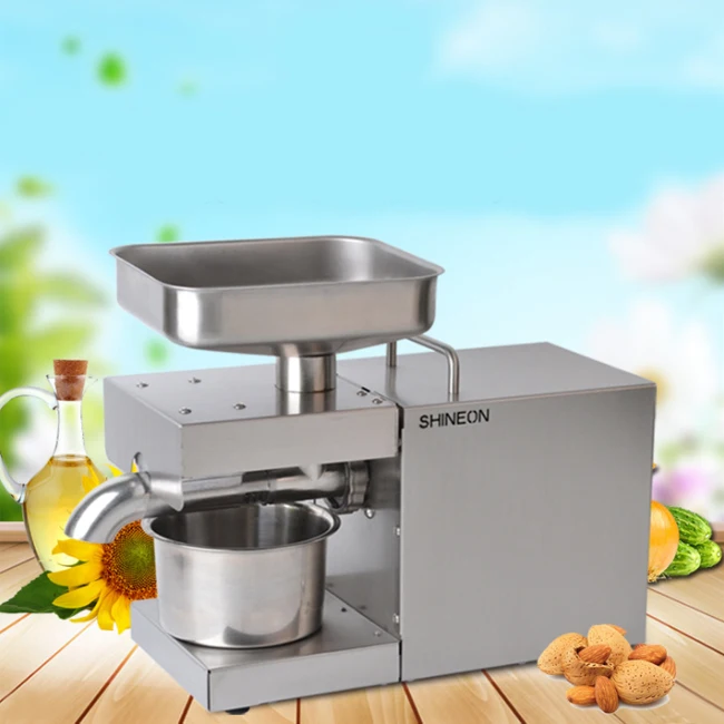 Household Sesame Coconut Hot And Cold Small Olive Oil Press Machine Price Cold Mini Oil Press Machine