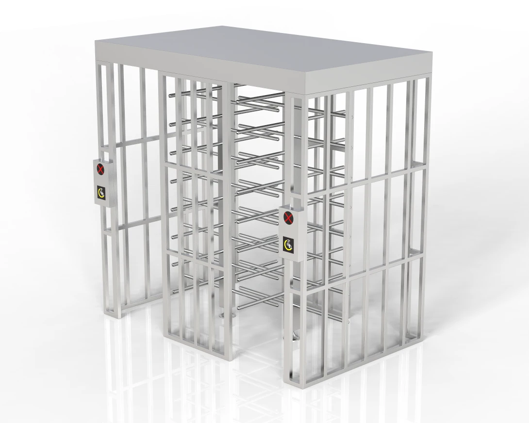 Indonesia Hot Selling Entrance Electronic full height Turnstiles double lane full height turnstile Automatic Full Height gate