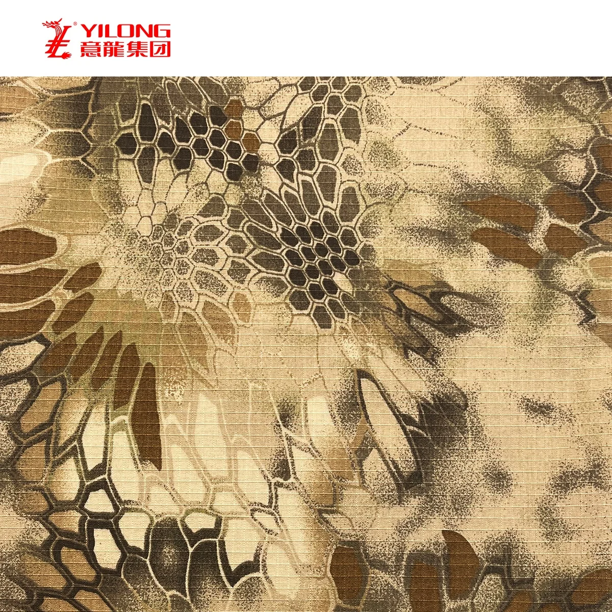 YI LONG Ex-factory Price Wholesale Polyester Cotton Material Black Kryptek honeycomb Python Camouflage Fabric For Uniform