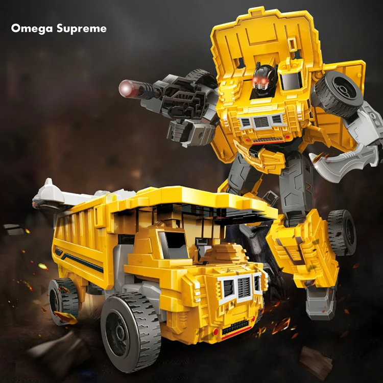 Hot Sale Transforming Vehicle Construction Truck Car Actions Toys Transform Robot Toy