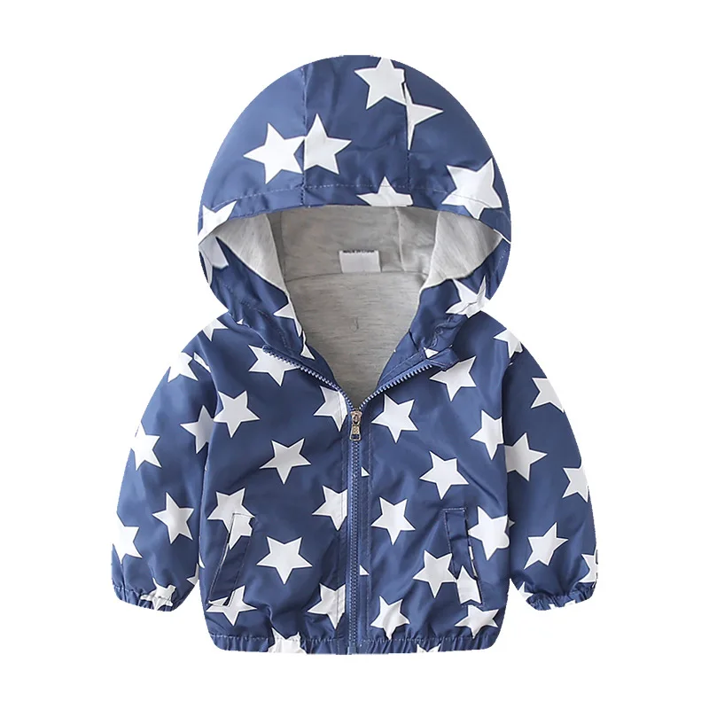 2022 windproof cartoon thin toddler windbreaker boy jacket western style boys outdoor jackets