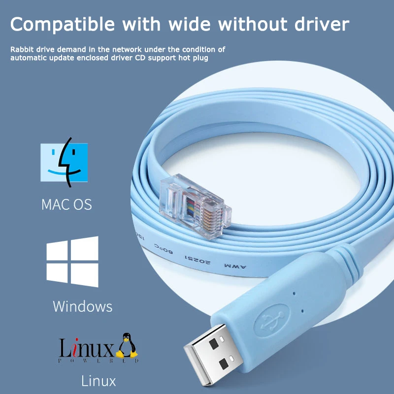 Usb to RJ45 console cable RJ45 cable for huawei Cisco Router switches